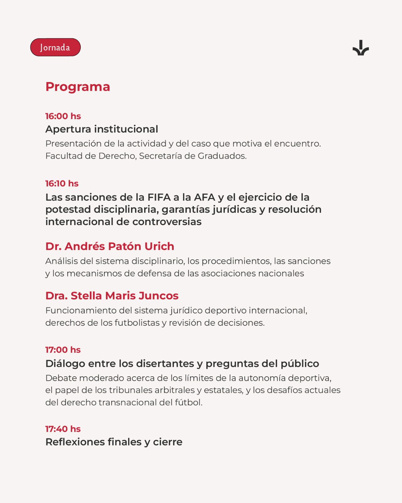 Jornada “El fútbol más allá de la cancha”: FIFA, AFA y los límites de la regulación deportiva internacional 3